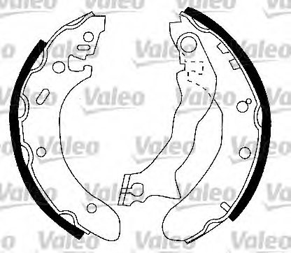 VALEO 562556 Brake Shoe Set